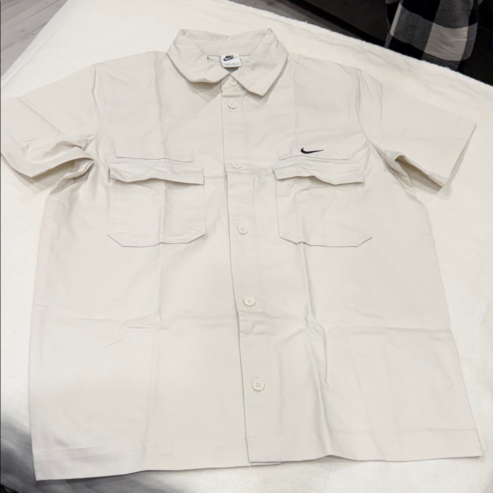 Nike Off-White Button-Up Shirt